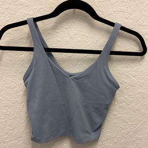 Lululemon Align crop top with shelf bra size 2